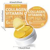 60pcs Collagen Vitamin C Golden Eye Mask Patches - Lifestil. www.Lifestil.net