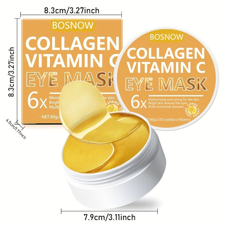 60pcs Collagen Vitamin C Golden Eye Mask Patches - Lifestil. www.Lifestil.net