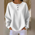 Classic White Waffle Knit Henley Shirt for Everyday Wear - Lifestil